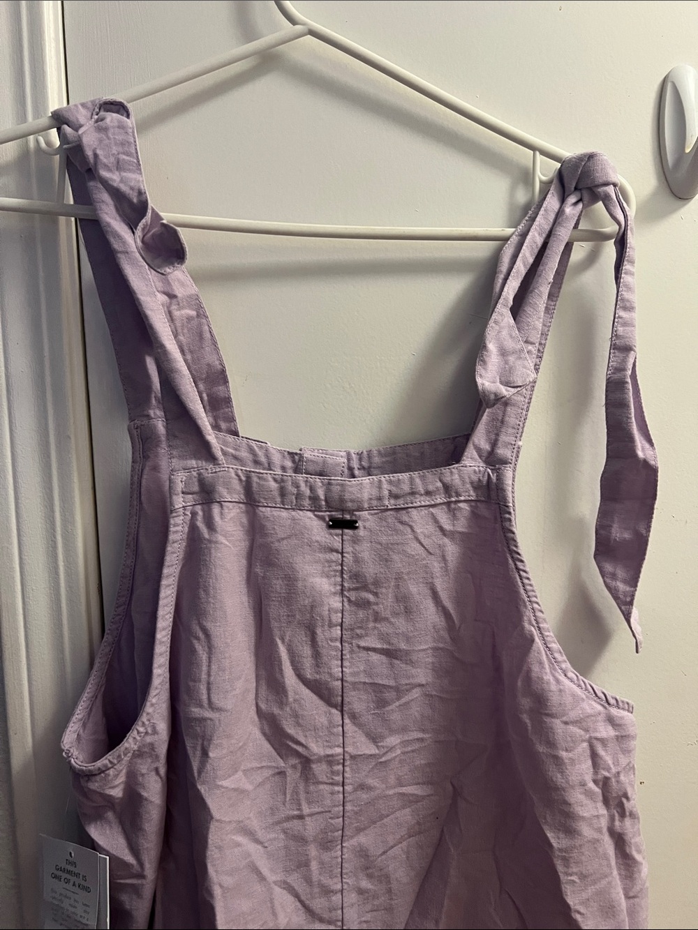O'Neill Lailac Button-Front Tie-Shoulder Romper - Picture 4 of 7